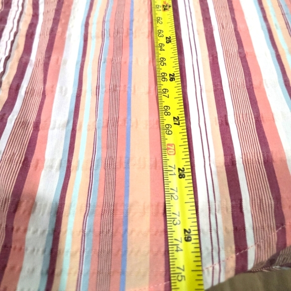 Guess Men's Pink Striped Casual Shirt Size L New No Tag - Picture 8 of 10